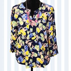 TALBOTS PETITE XL 3/4 Sleeve Blouse Top,  Shirt